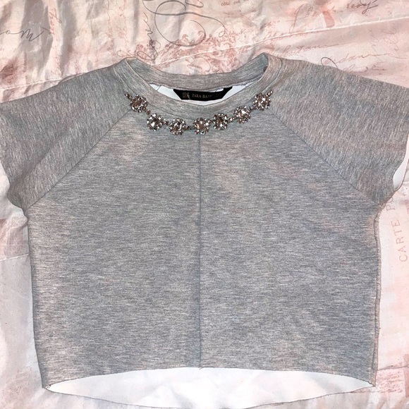 Gray, Zara crop top - Picture 1 of 1